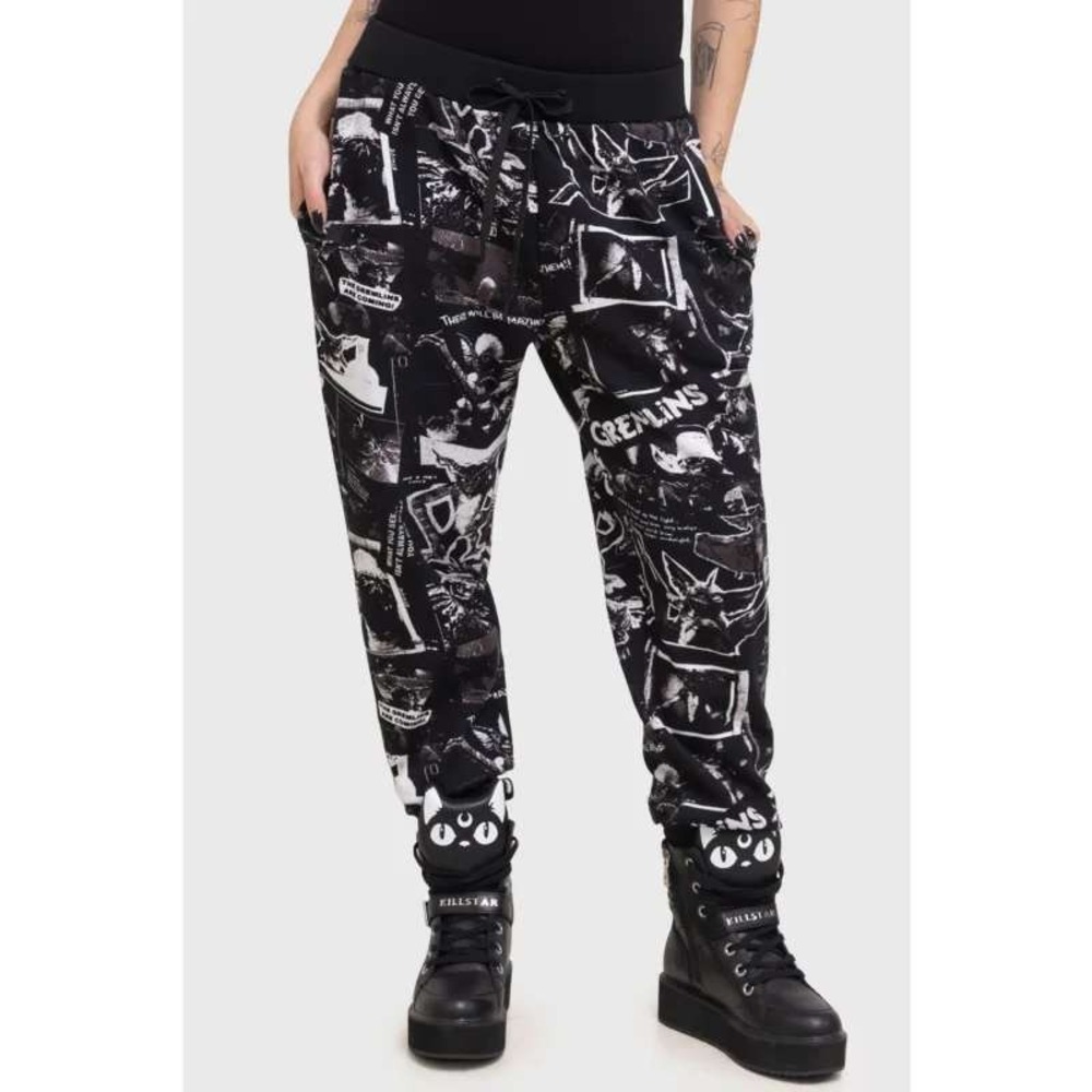 Killstar the gremlins are coming joggers black goth alternative